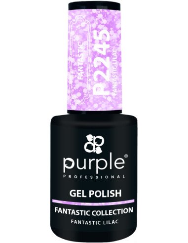 PURPLE GEL POLISH COLOR FANTASTIC LILAC 10ML