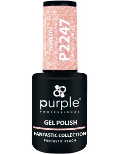 PURPLE GEL POLISH COLOR FANTASTIC PEACH 10ML