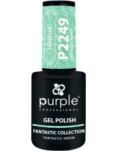 PURPLE GEL POLISH COLOR FANTASTIC GREEN 10ML