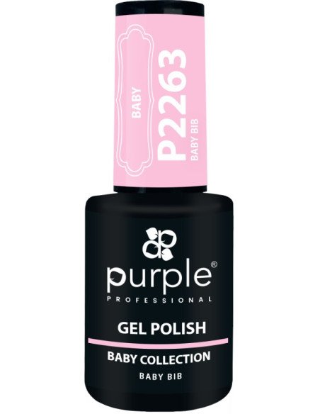 PURPLE GEL POLISH COLOR BABY BIB 10ML
