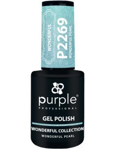 PURPLE GEL POLISH COLOR WONDERFUL PEARL 10ML