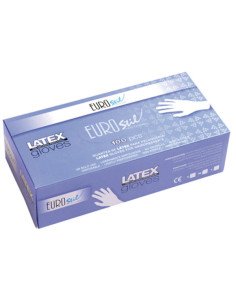 EUROSTIL GUANTES LATEX BLANCOS T/PEQUEÑA 100UDS