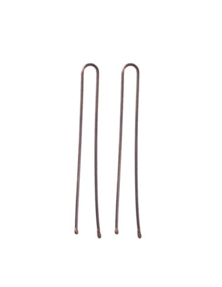 EUROSTIL HORQUILLAS LISAS 5CM BRONCE CAJA 200GRS