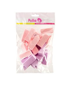EUROSTIL ESPONJAS TRIANGULOS MAQUILLAJE BOLSA 24UDS
