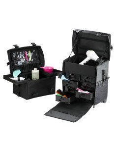 EUROSTIL MALETA DOBLE NYLON NEGRO