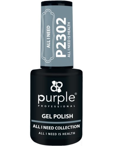 PURPLE GEL POLISH COLOR ALL I NEED IS HEALTH 10ML