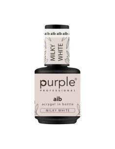 PURPLE ACRYGEL IN BOTTLE MILKY WHITE 15ML