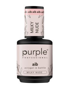 PURPLE ACRYGEL IN BOTTLE MILKY NUDE 15ML