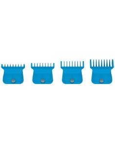 GAMMA+ RECAMBIO SET 4 PEINES GUIA PARA TRIMMER AZUES 2