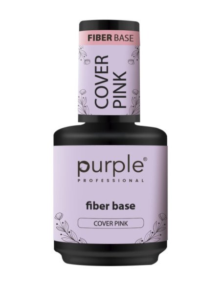 PURPLE FIBER BASE COVER PINK 15ML