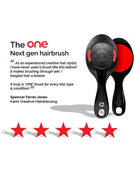 ONE BRUSH PRO BLACK/RED