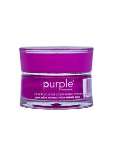***PURPLE POLVO ACRILICO DE COLOR NEON INTENSE PINK 3,5GR***