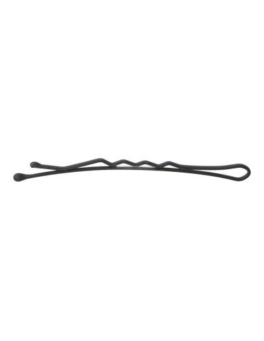 EUROSTIL CLIPS ONDULADOS 65MM NEGRO MATE (CARTON 12UDS)