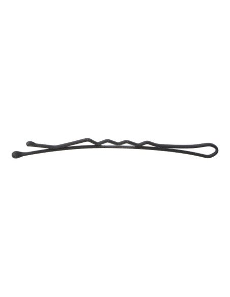 EUROSTIL CLIPS ONDULADOS 65MM NEGRO MATE (CARTON 12UDS)