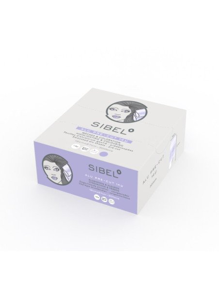 SIBEL ALUMINIO GOFRADO VIOLETA 14µ (EST.300 TIRAS 12cmX27cm)